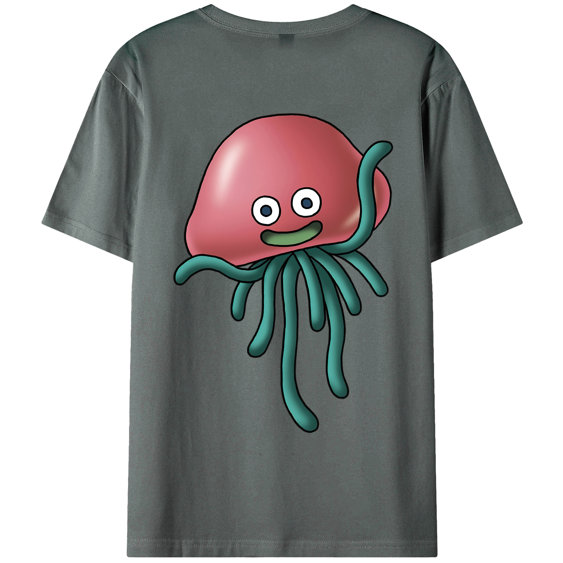 （画像用） ドラゴンクエスト Doragon Kuesuto Dragon Quest 綿100％ メンズ半袖Tシャツ（バックプリント） 通気性